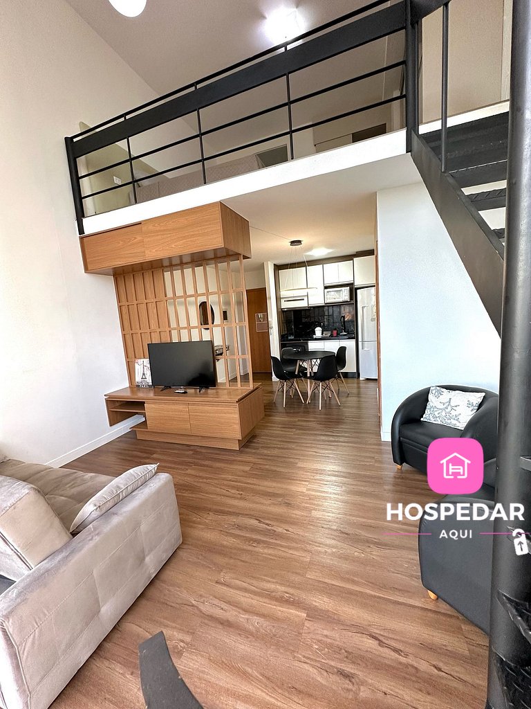 Saint Sebastian Flat 307 - Com Hidro! até 3 pessoas, Duplex,