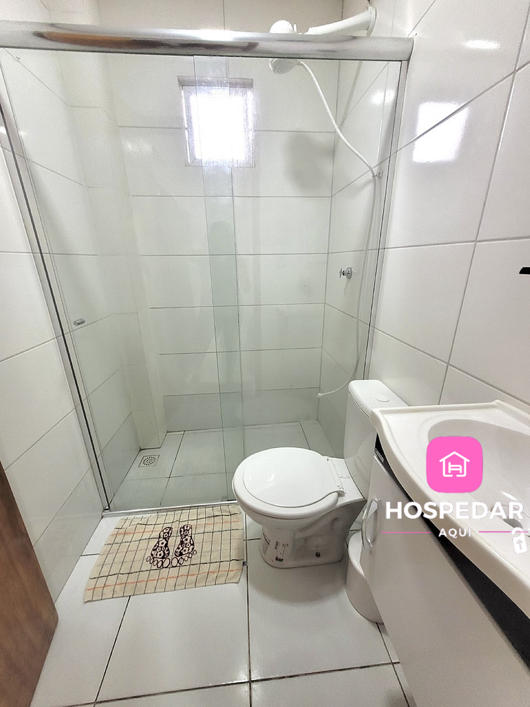 Hotel Residencial Manaus Dom Pedro -Quarto 1 - Banheiro Comp