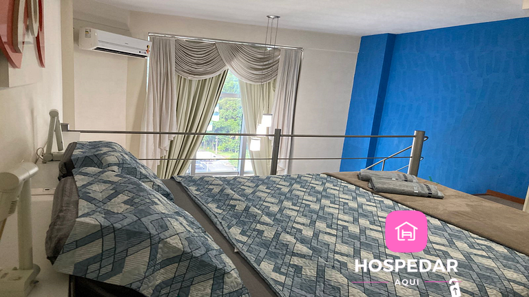 Saint Sebastian Flat 614 - Com Hidro! até 3 pessoas, Duplex,