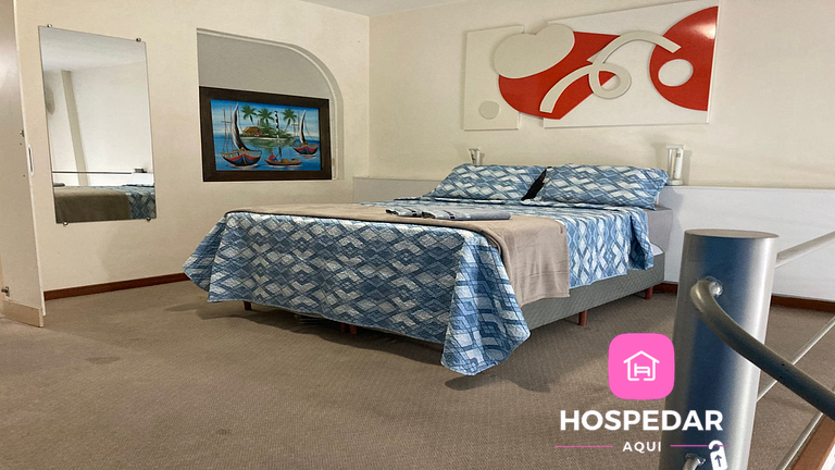 Saint Sebastian Flat 614 - Com Hidro! até 3 pessoas, Duplex,