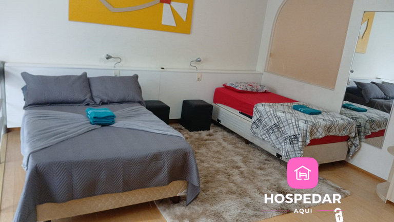 Saint Sebastian Flat 201 - Com Hidro! até 3 pessoas, Duplex,