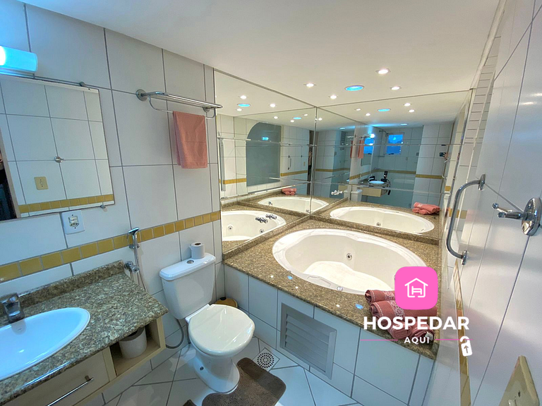 Saint Sebastian Flat 612 - Com Hidro! até 4 pessoas, Duplex,