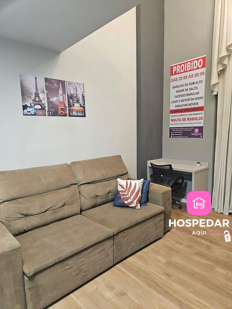Saint Sebastian Flat 716 - Com Hidro! até 3 pessoas, Duplex,