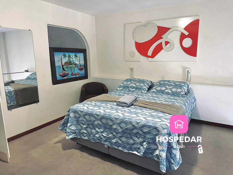 Saint Sebastian Flat 614 - Com Hidro! até 3 pessoas, Duplex,