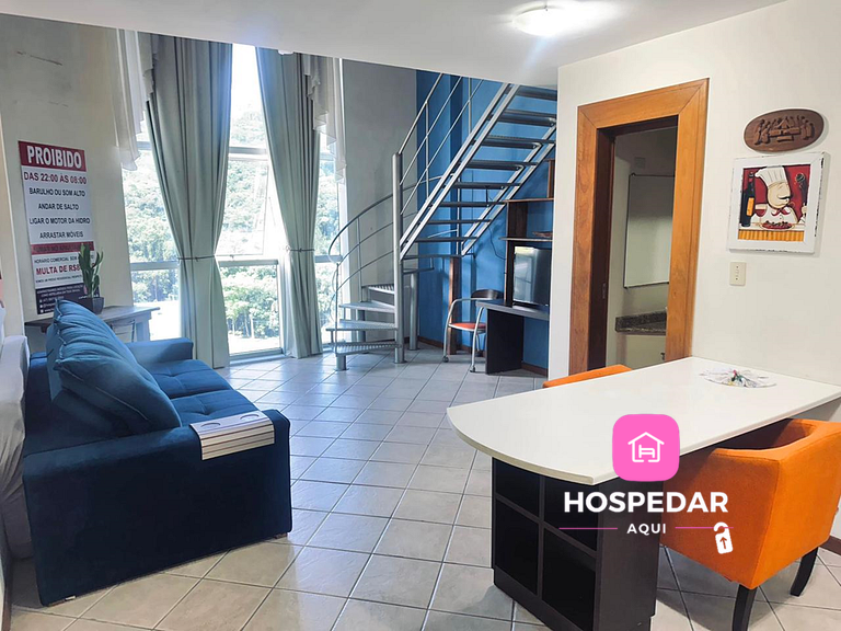 Saint Sebastian Flat 614 - Com Hidro! até 3 pessoas, Duplex,